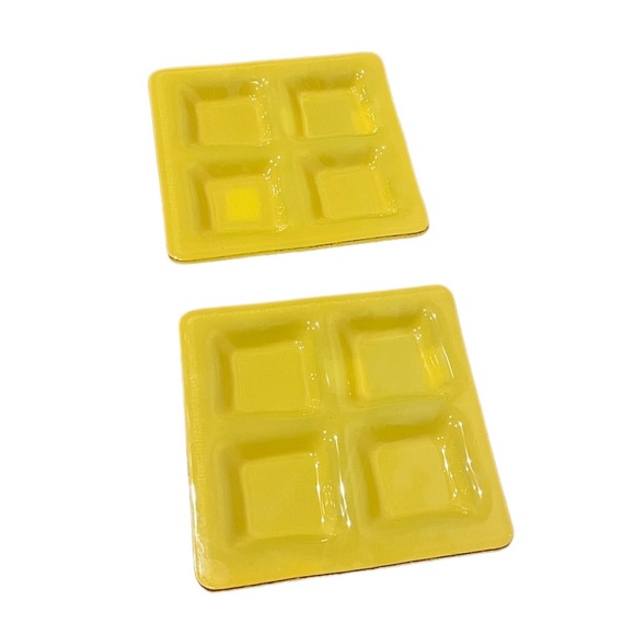 Izabel Lam NY Mustard Yellow Square Serving Dishes Set of Two - Picture 1 of 4